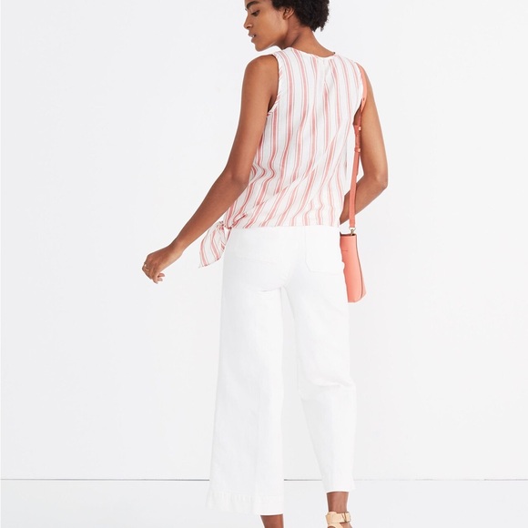 Madewell Tie Front Top - Picture 3 of 11